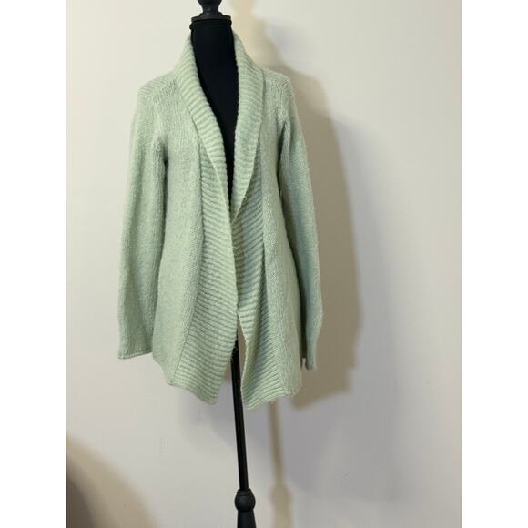 Sage Green Cardigan with Drape Front - Picture 1 of 3